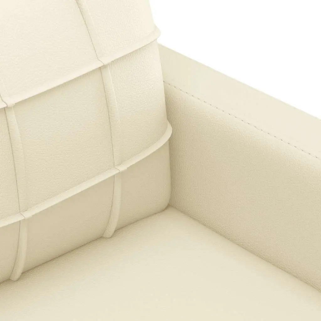 Sofa Chair Cream 60cm Modern Design Comfortable Padded Armchair Relaxation