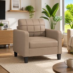 Your Perfect Lounge Chair in Brown Faux Leather