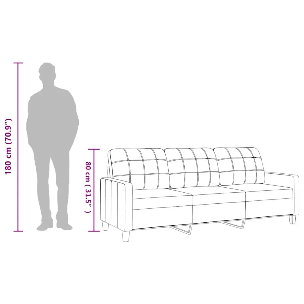 3-Seater Sofa in Cream
