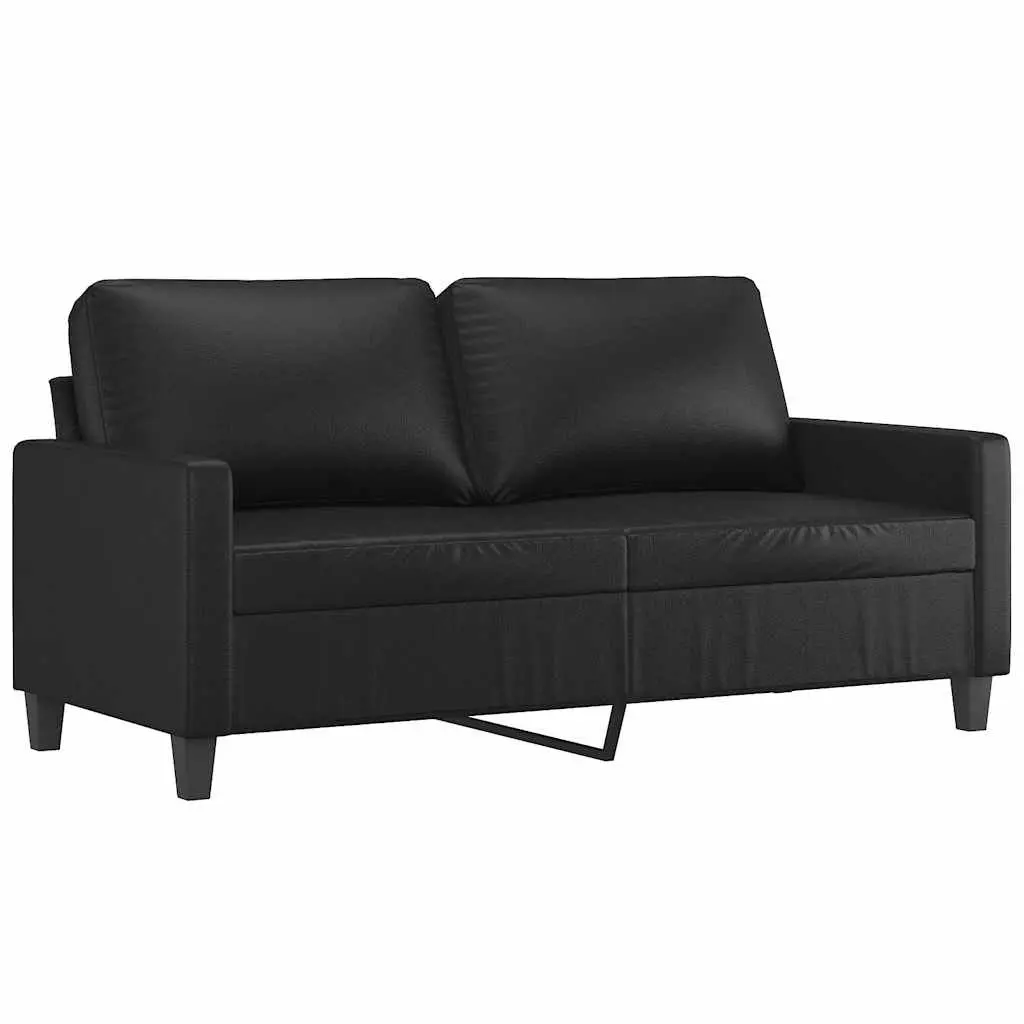 Black 2-Seater Sofa for Relaxation