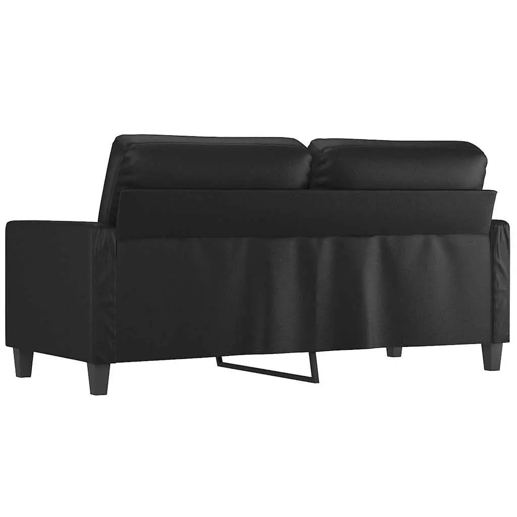 Black 2-Seater Sofa for Relaxation