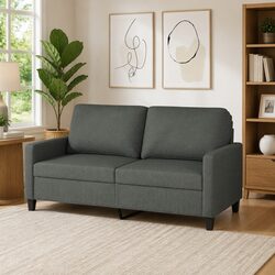 Welcome Comfort with a Dark Grey 2-Seater Sofa