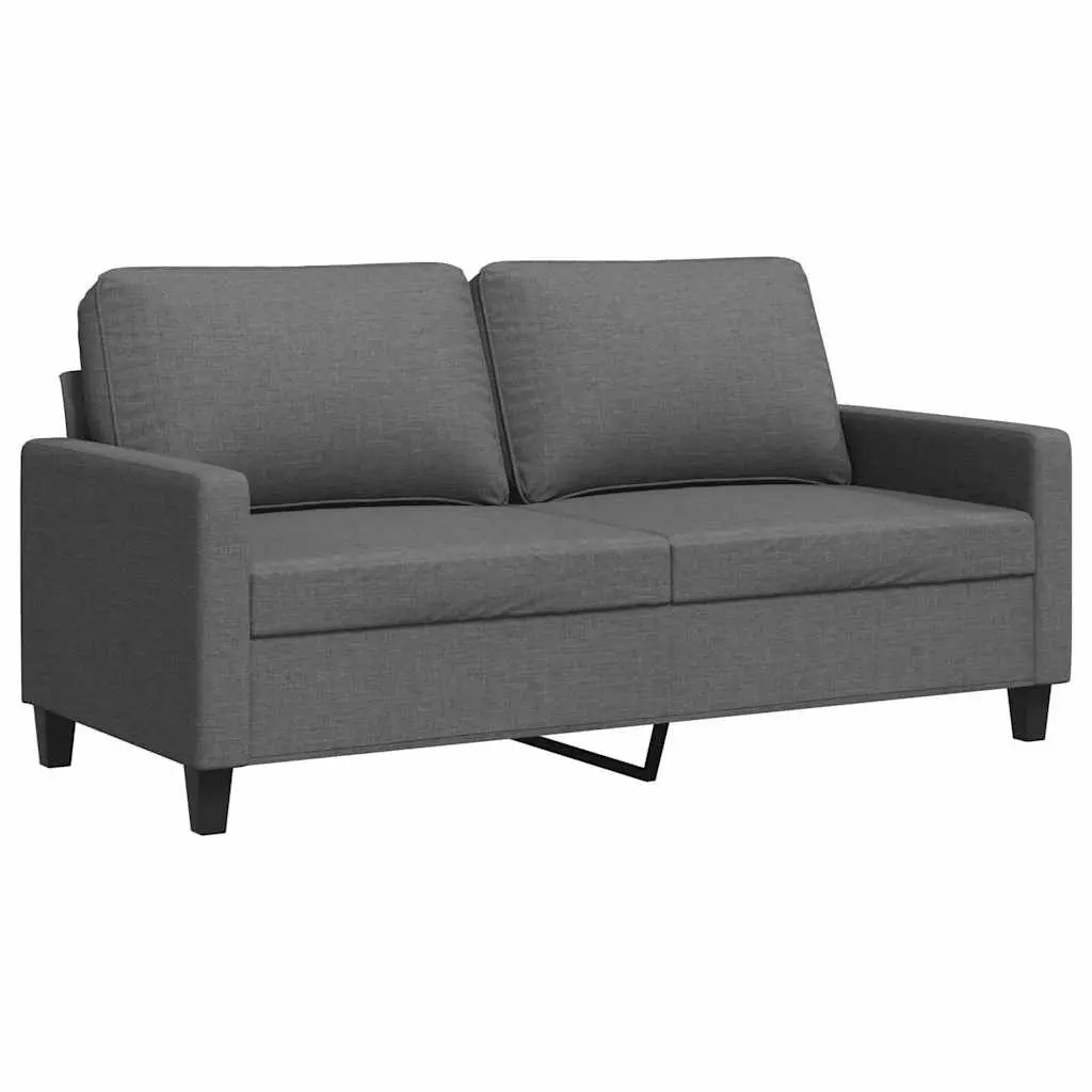 140cmLoungeCouchDarkGreyUpholstered2SeaterSofaModernDesignHomeFurniture