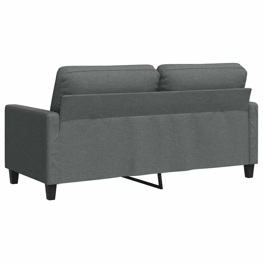 140cmLoungeCouchDarkGreyUpholstered2SeaterSofaModernDesignHomeFurniture