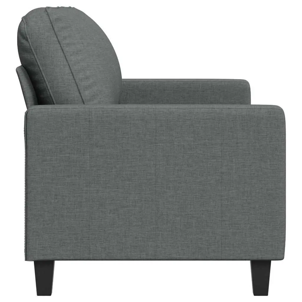 140cmLoungeCouchDarkGreyUpholstered2SeaterSofaModernDesignHomeFurniture