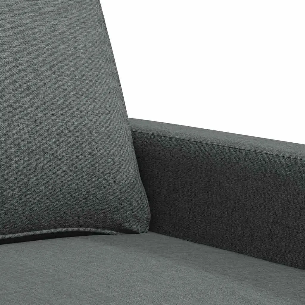 140cmLoungeCouchDarkGreyUpholstered2SeaterSofaModernDesignHomeFurniture