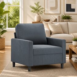 Your New Favourite Grey Velvet Sofa Chair 60cm Awaits
