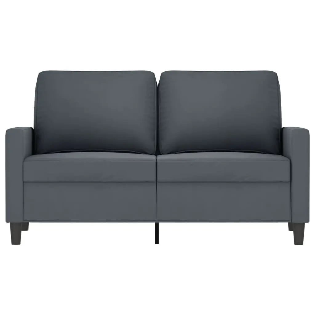 2-Seater Sofa in Grey Velvet