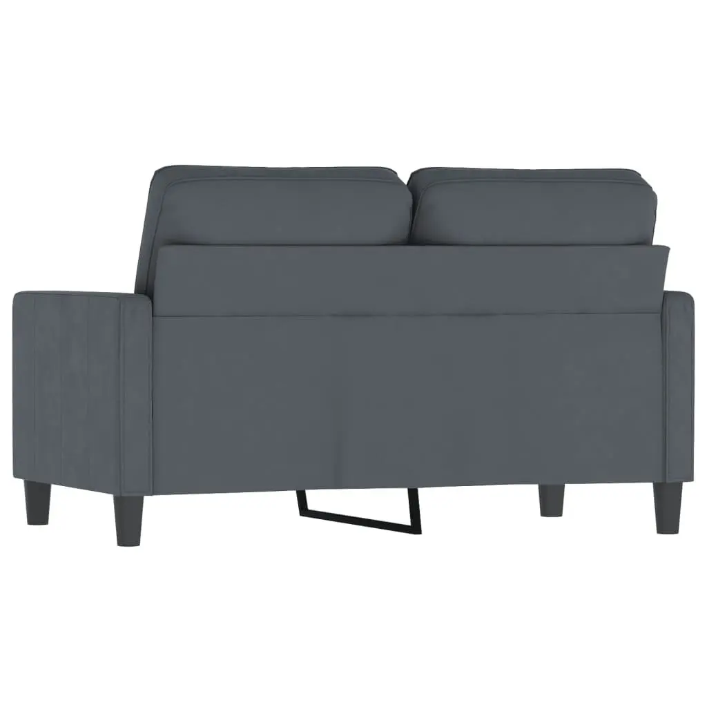 2-Seater Sofa in Grey Velvet