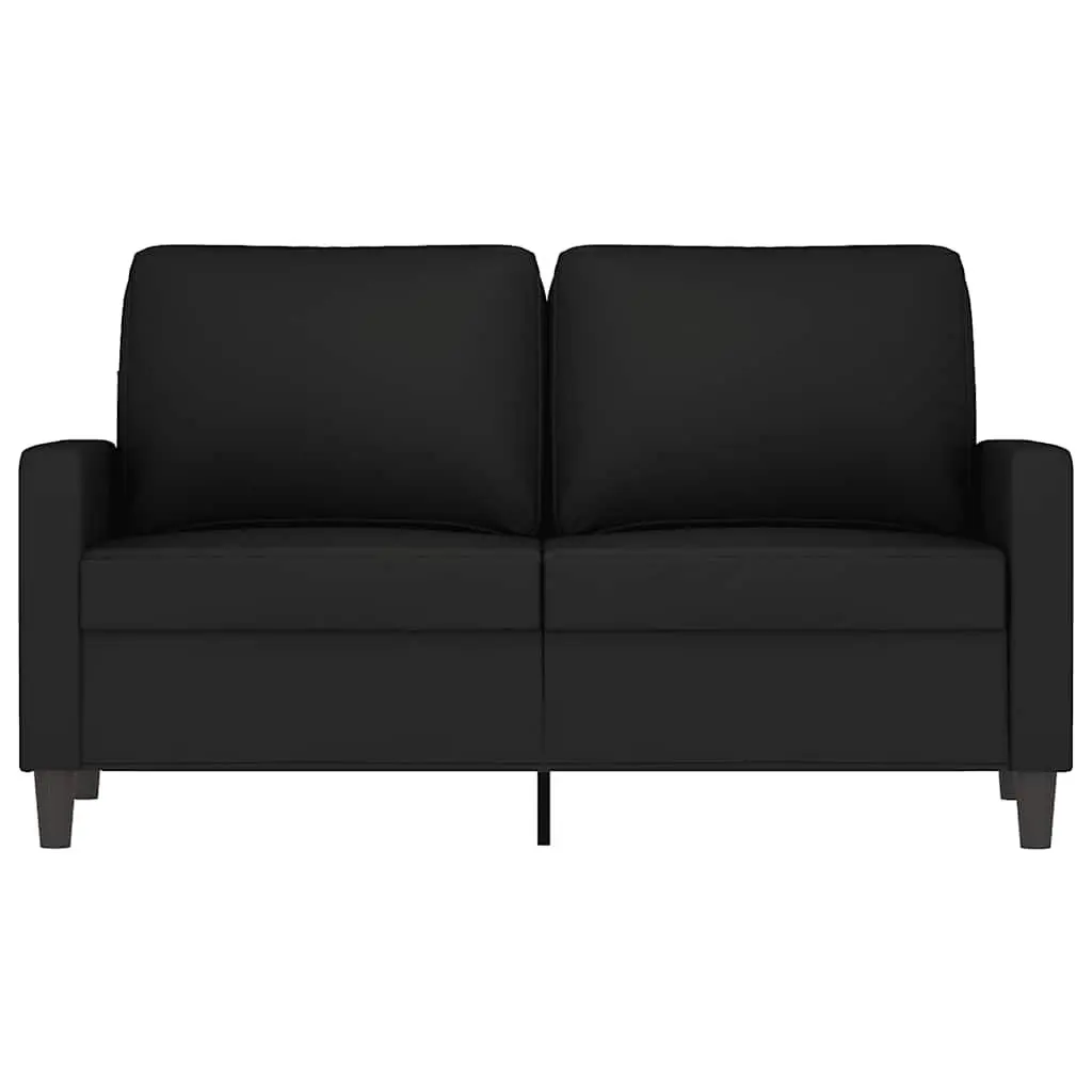 Lounge Couch Velvet Black 120cm 2-Seater Sofa Living Room Furniture