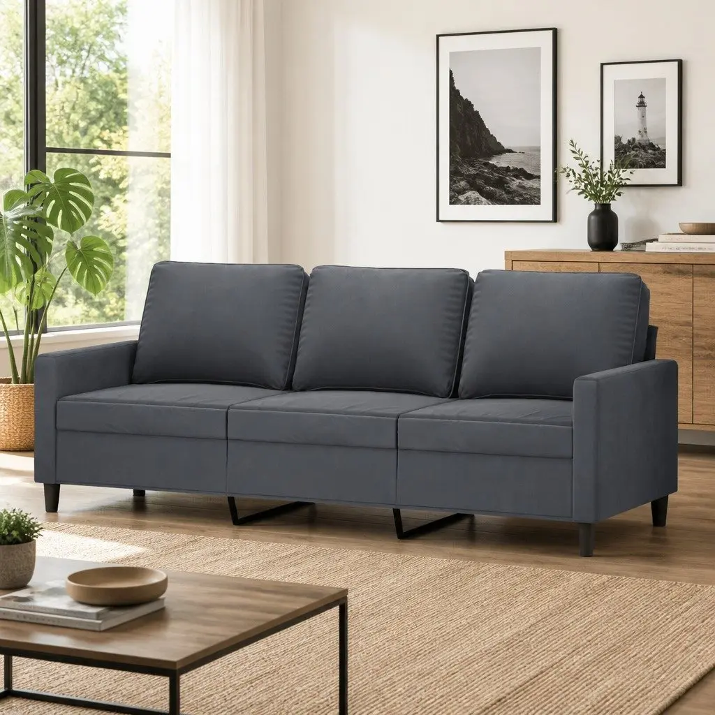 3-Seater Velvet Sofa
