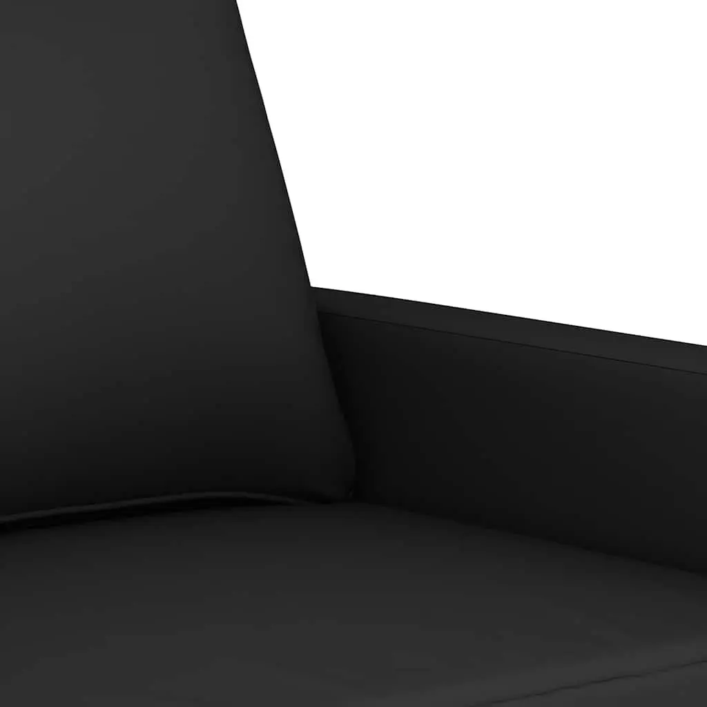 3-Seater Sofa Black 180cm Velvet Lounge Couch Living Room Furniture Comfortable