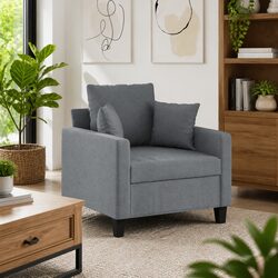 Your New Favorite Grey Fabric Sofa Chair