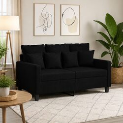 Inviting 2-Seater Black Sofa for Your Home