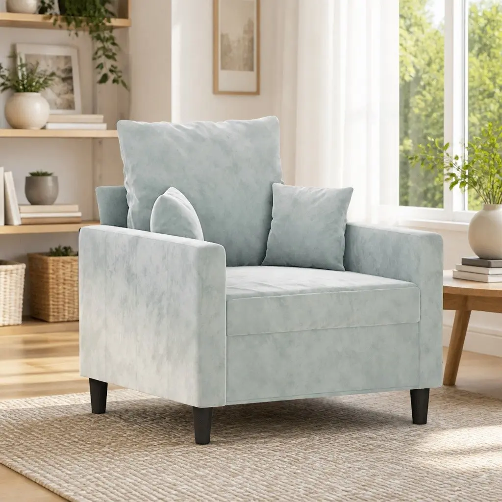 Armchair in Light Grey