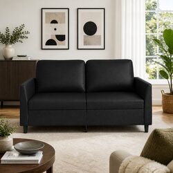 Your New Favorite Spot: Black 2-Seater Sofa