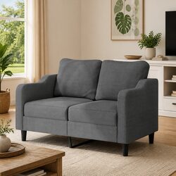 Your New Cozy Spot: 2-Seater Sofa in Dark Grey
