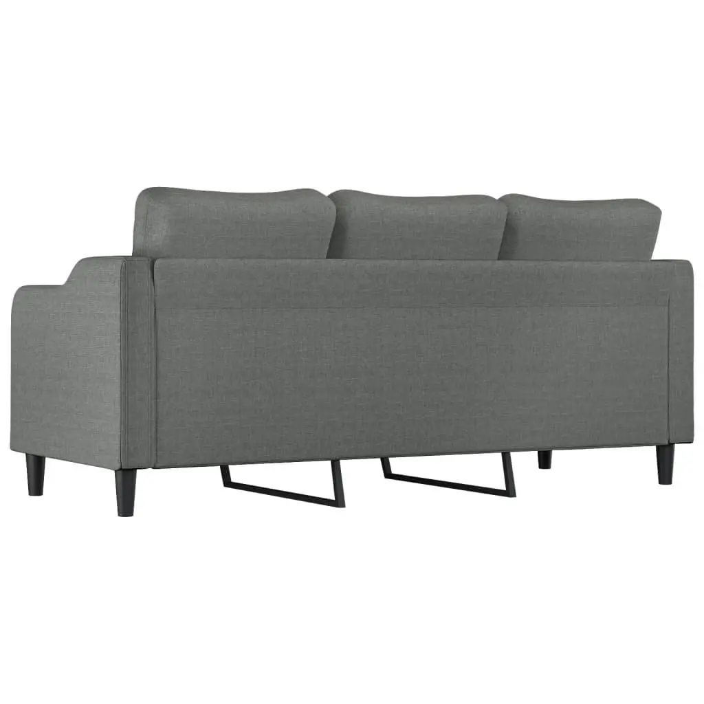 3-Seater Sofa in Grey for Relaxation
