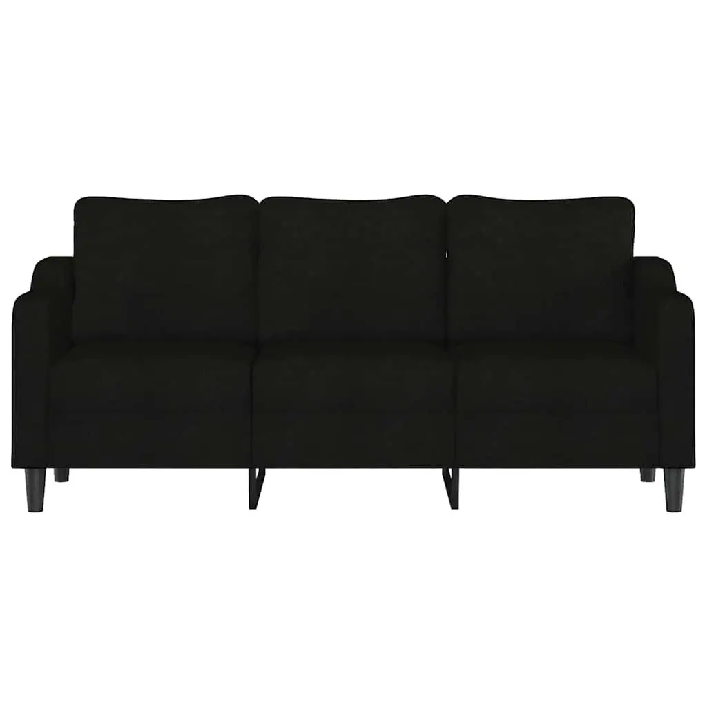Black 3-Seater Sofa