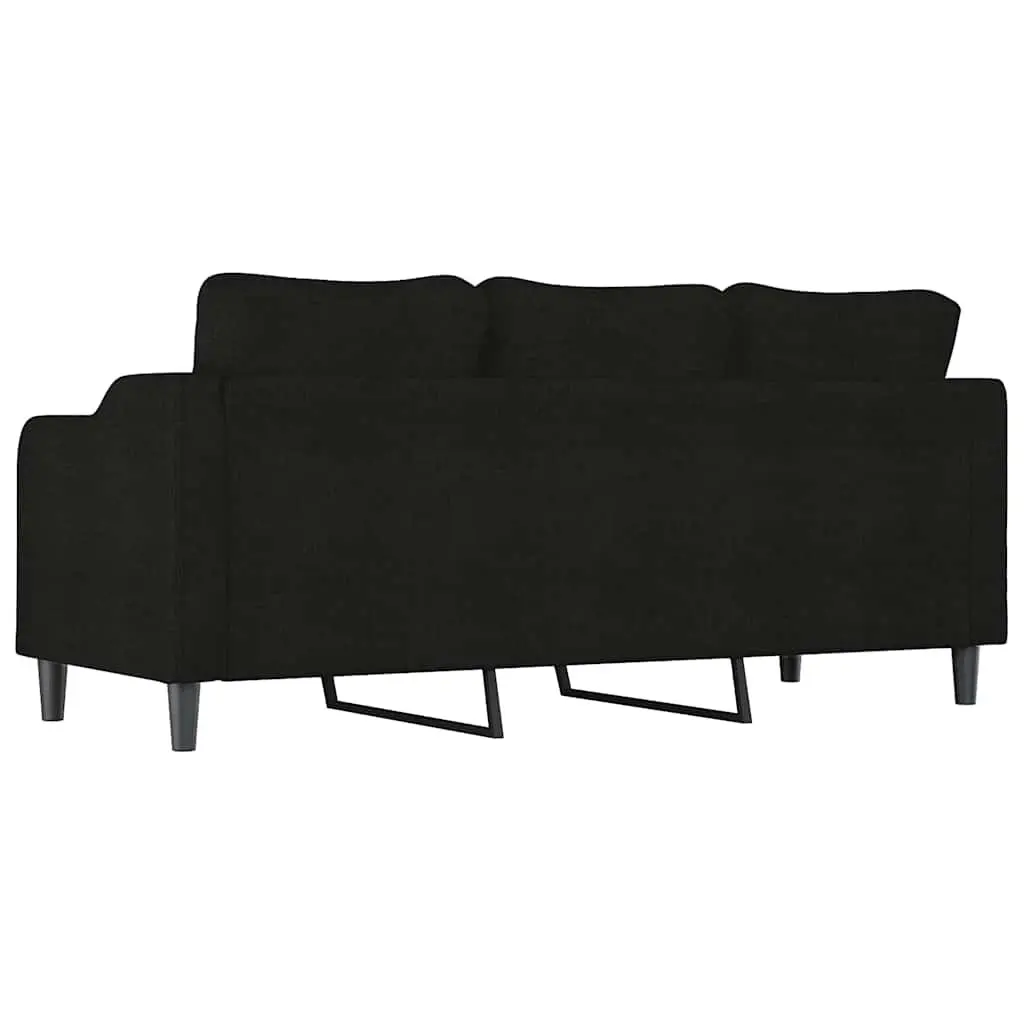 Black 3-Seater Sofa