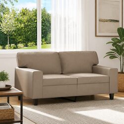 Your New Favorite 2-Seater Sofa in Brown Faux Leather