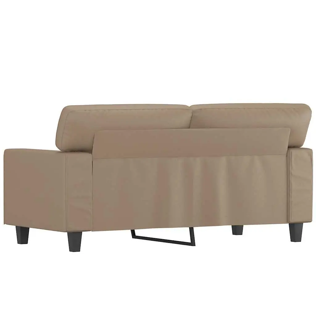 BrownFauxLeather2SeaterSofaModernLoungeCouch120cm