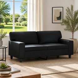 Your New Favorite Spot: Black 2-Seater Sofa