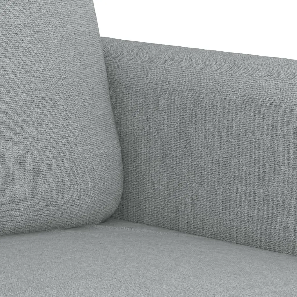 2-Seater Sofa Grey Fabric 120cm Modern Upholstered Lounge Seat