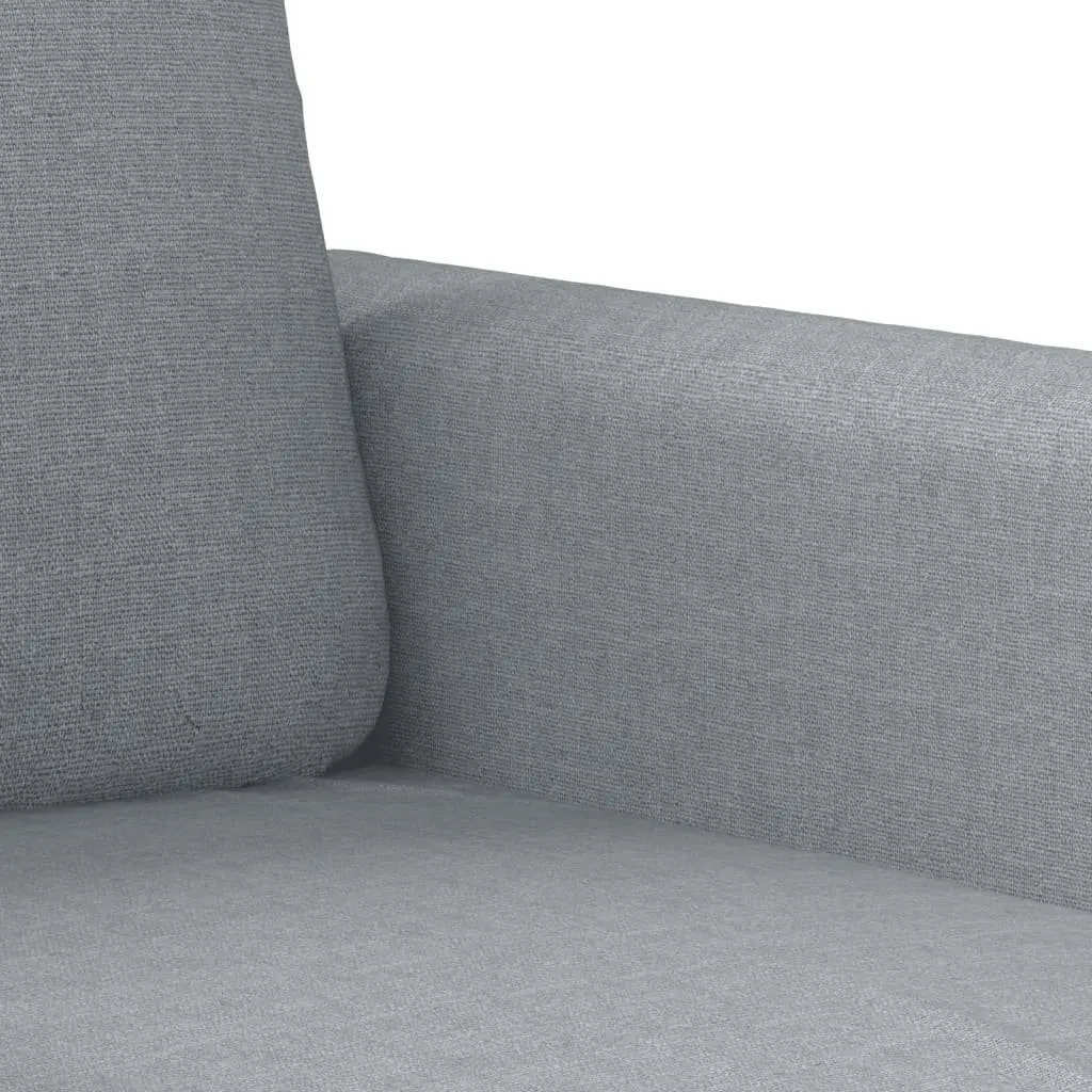 Grey Fabric Upholstered 3-Seater Sofa 180cm Modern Couch for Living Room