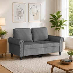 Find Your Comfort with This Grey 2-Seater Sofa