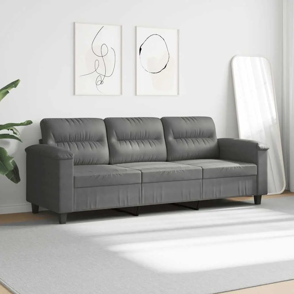 3-Seater Grey Sofa for Relaxation and Style