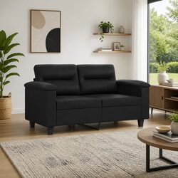 Your New Favorite 120cm Black 2-Seater Sofa Awaits
