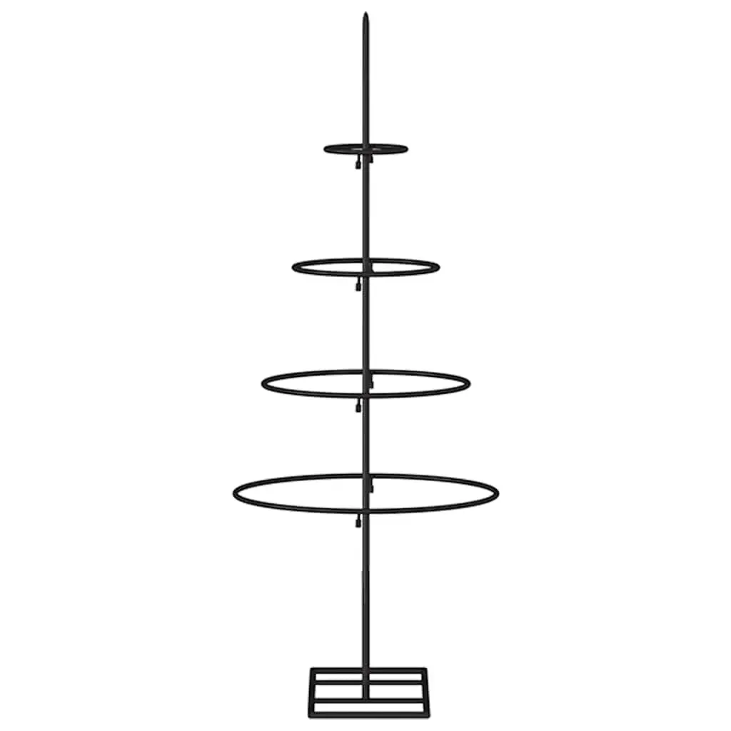 Metal Christmas Tree Decoration Frame Black 60cm Modern DIY Holiday Home Decor