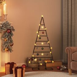 DIY-Friendly Black Metal Christmas Tree Frame 125cm Tall