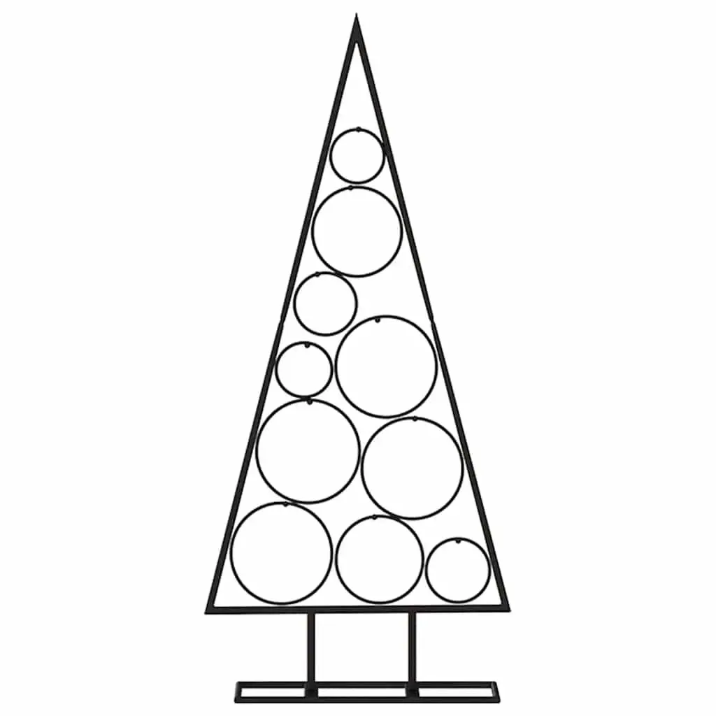 Metal Christmas Tree Frame Black 90cm DIY Modern Holiday Home Decor