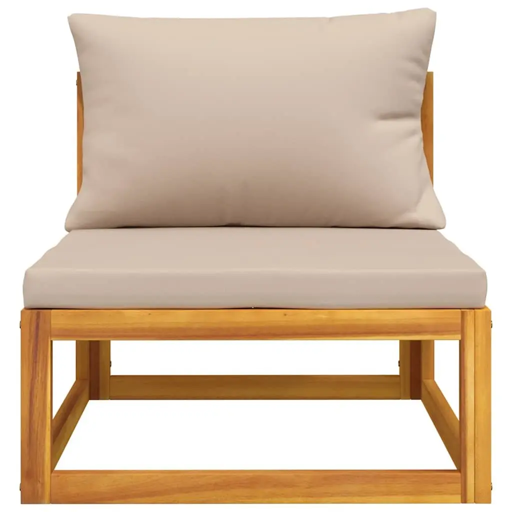 3 Piece Garden Lounge Set with Cushions Outdoor Sectional Sofa Coffee Table
