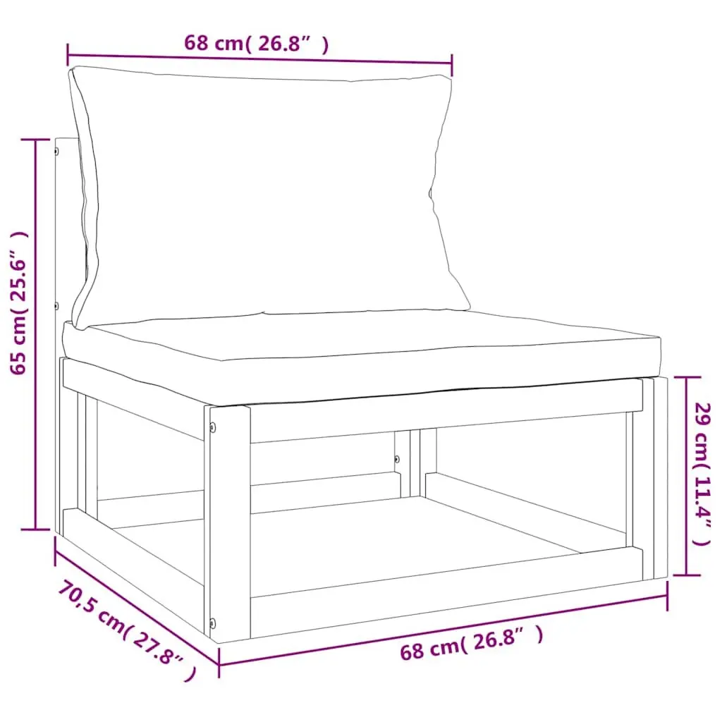 Outdoor Middle Sofa Section