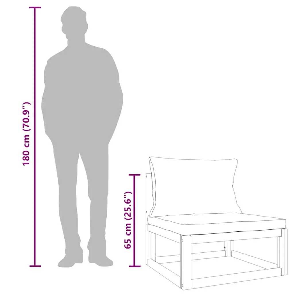 Outdoor Middle Sofa Section