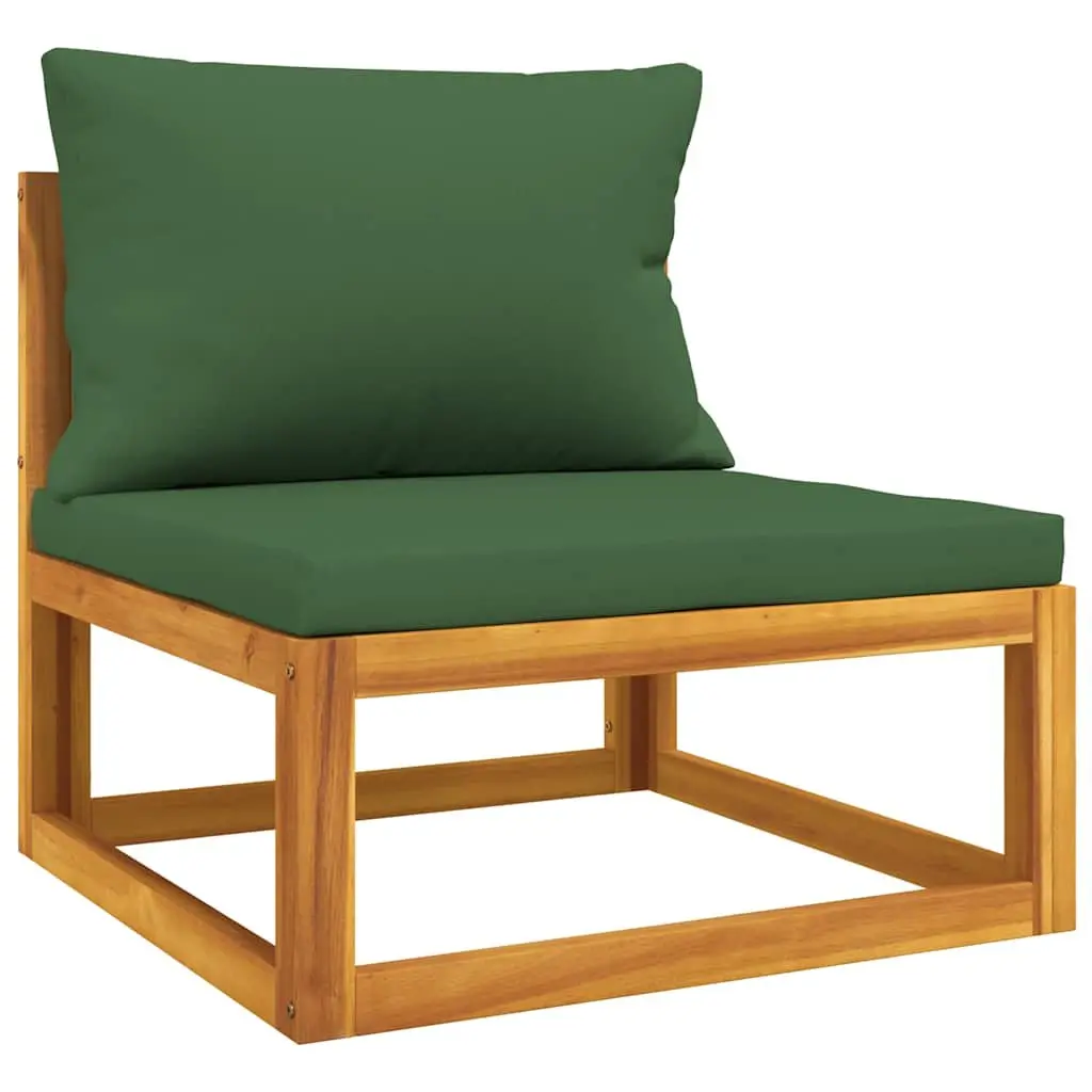 3 Piece Garden Lounge Set with Cushions Solid Wood Acacia Outdoor Sectional Sofa