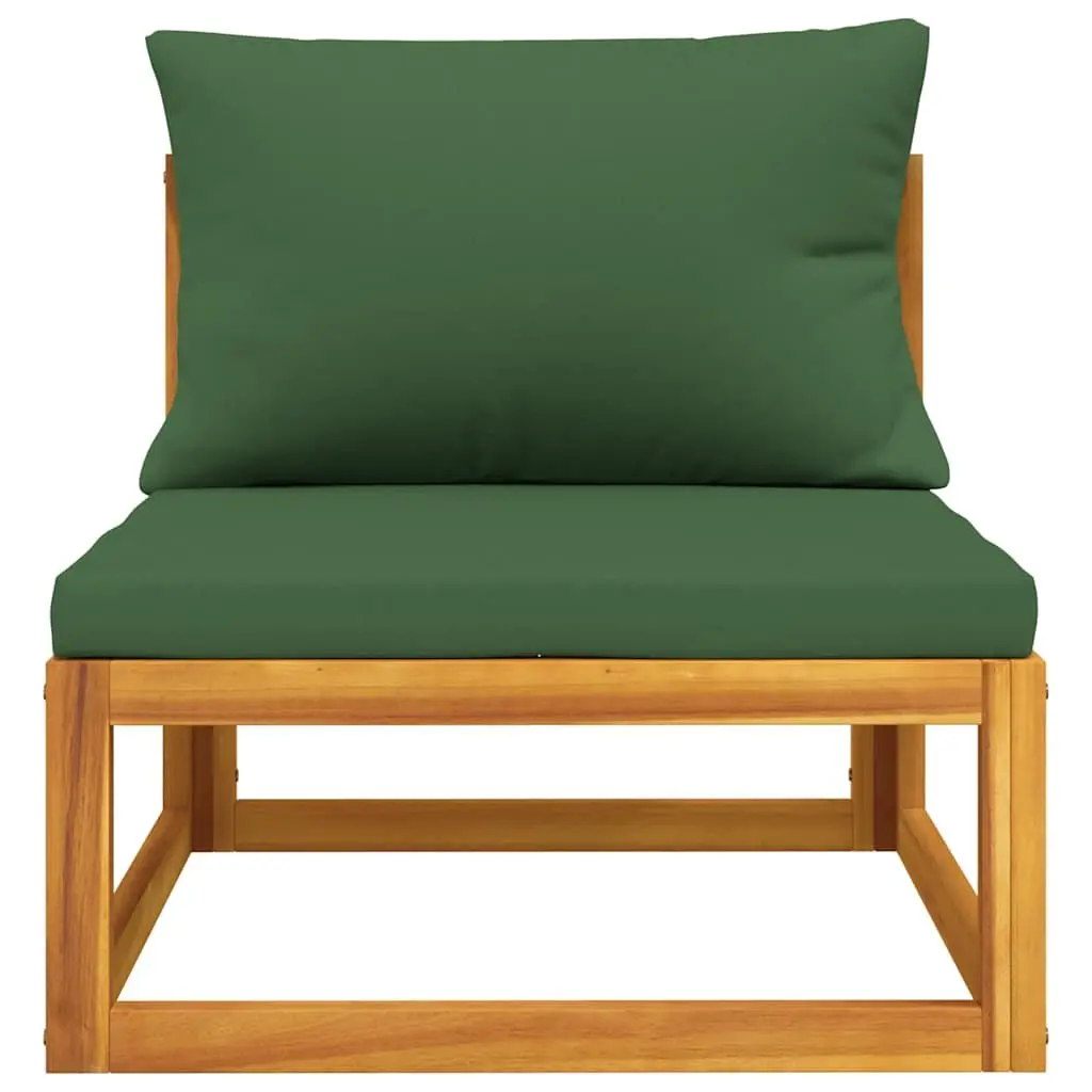 Outdoor Sectional Sofa Set 2 Piece Garden Lounge with Coffee Table Cushions