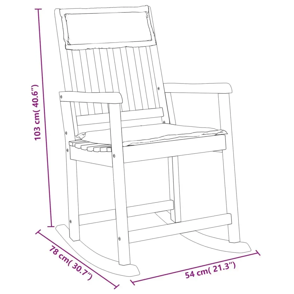 Rocking Chair for Indoor and Outdoor Use