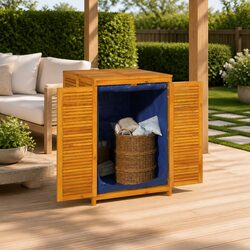 Friendly Acacia Wood Garden Storage Box for Your Patio