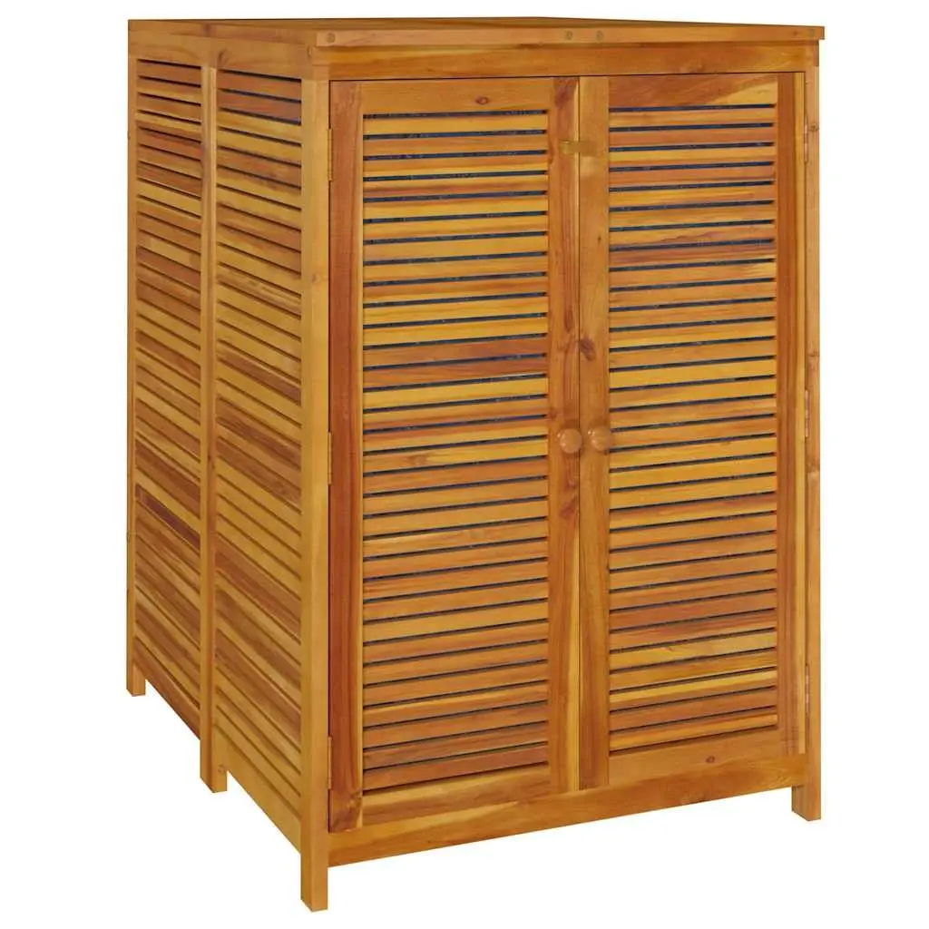 Garden Storage Box 70x87x104 cm Solid Acacia Wood Outdoor Furniture Brown
