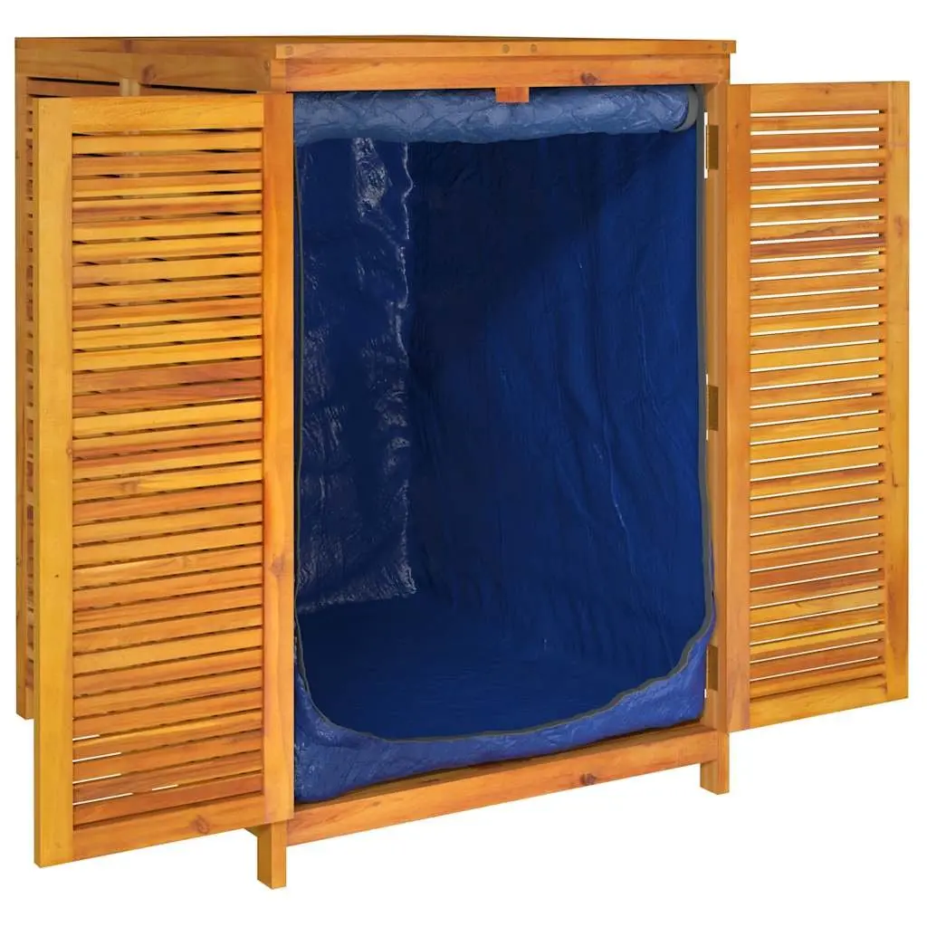 Garden Storage Box 70x87x104 cm Solid Acacia Wood Outdoor Furniture Brown
