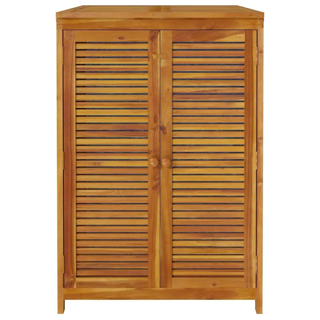 Garden Storage Box 70x87x104 cm Solid Acacia Wood Outdoor Furniture Brown