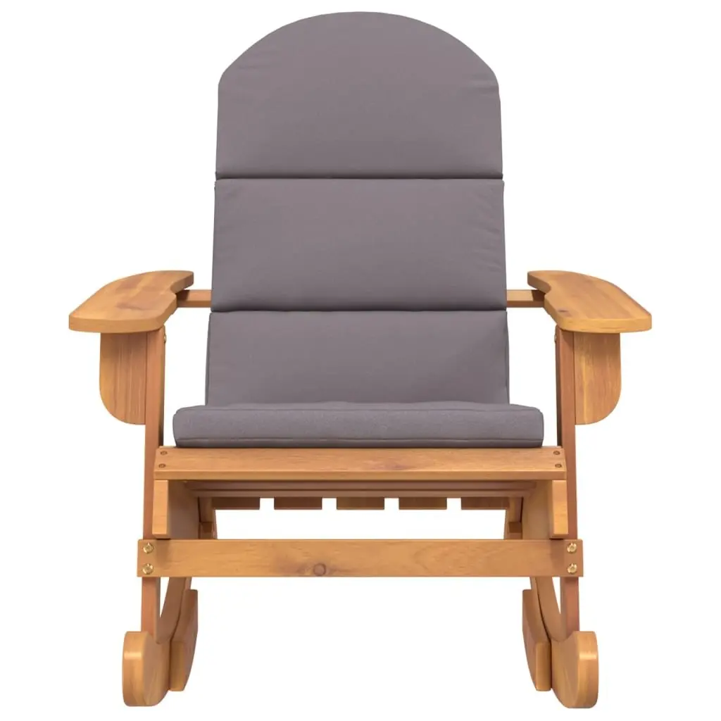 Adirondack Rocking Chair Solid Wood Acacia Garden Patio Outdoor Seating with