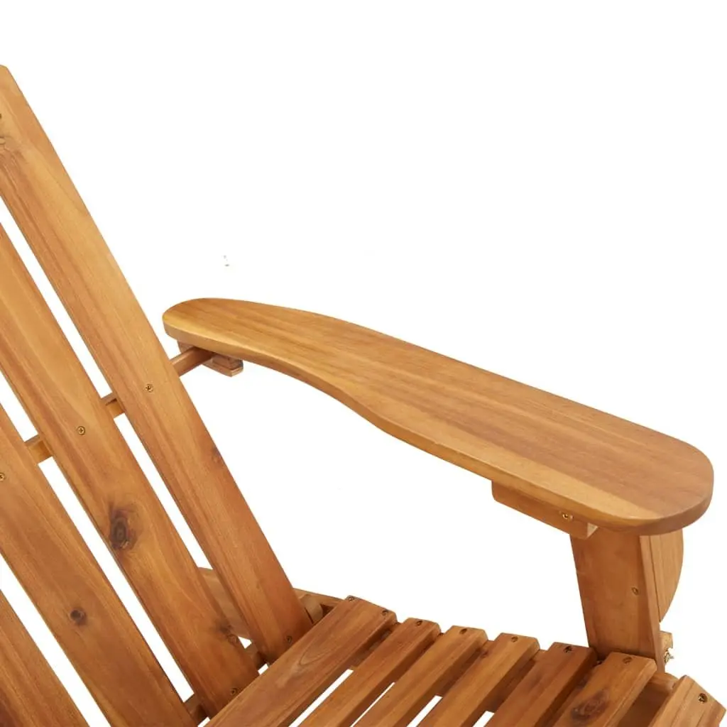 Adirondack Rocking Chair Solid Wood Acacia Garden Patio Outdoor Seating with