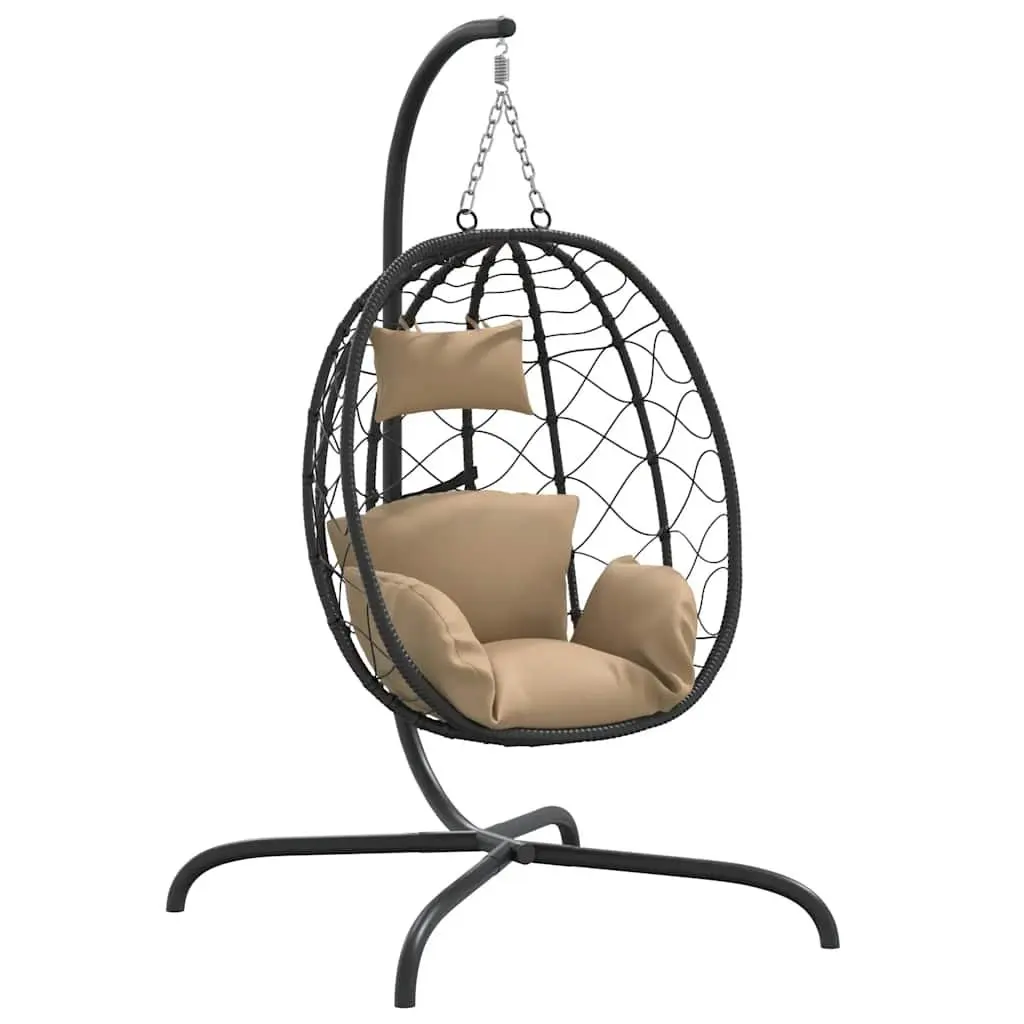 Hanging Egg Chair Outdoor Garden Swing Rattan Cushion Relaxing Seat Patio