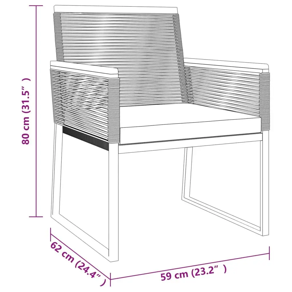 Garden Lounge Set 4 Piece Outdoor Furniture Black Steel Frame Padded Cushions