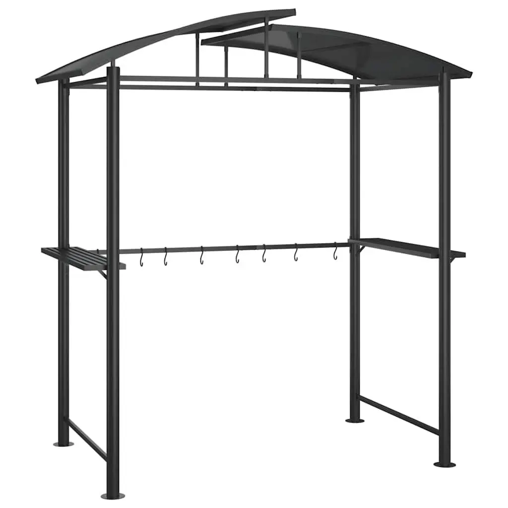BBQ Gazebo Outdoor Canopy Steel Frame Anthracite 210x114x230cm